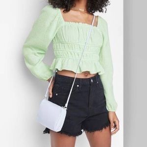 Wild Fable Target Green Puff Long Sleeve